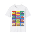 Pop-Art Cassette Tape T-Shirt, 90s Music Graphic Tee, Music Lover Top