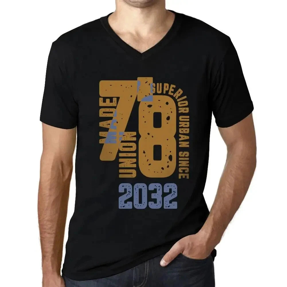 Men's Graphic T-Shirt V Neck Superior Urban Style Since 2032 Eco-Friendly