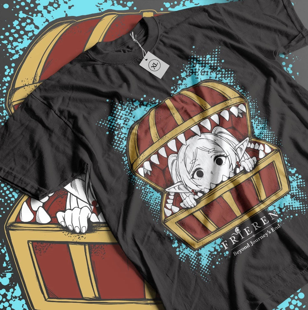 Frieren T-Shirt Beyond Journey's End Fern Stark Girl Anime Gifts Shirt All Size