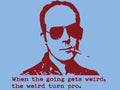 HUNTER S THOMPSON T-SHIRT Fear And Loathing DR. GONZO 420 BUKOWSKI T-SHIRT Tee