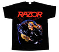 RAZOR EVIL INVADERS'85 THRASH SPEED METAL BAND SACRIFICE NEW BLACK T-SHIRT
