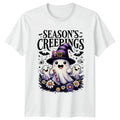 Seasons Creepings Unisex T-Shirt Cute Halloween Ghost Christmas Gift For Him