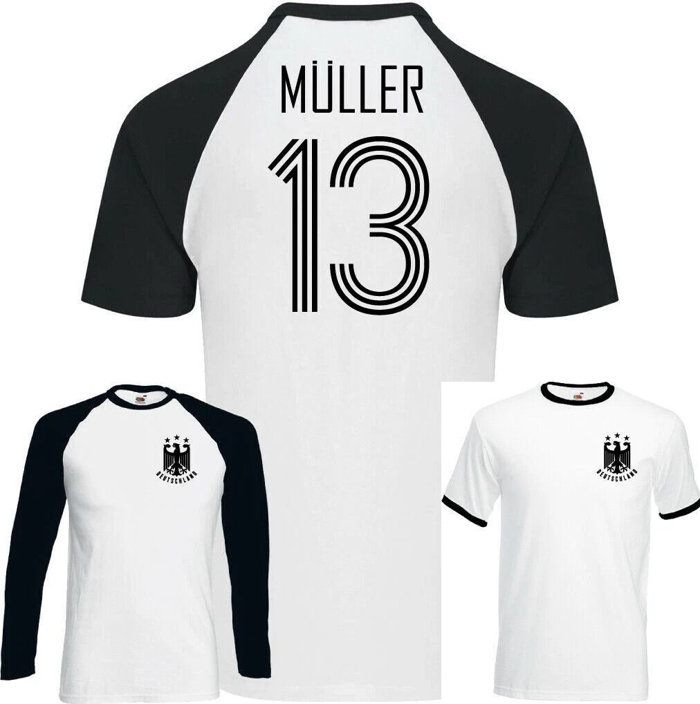 GERD MULLER T-Shirt West Germany Football Footballer Tee Top Kit