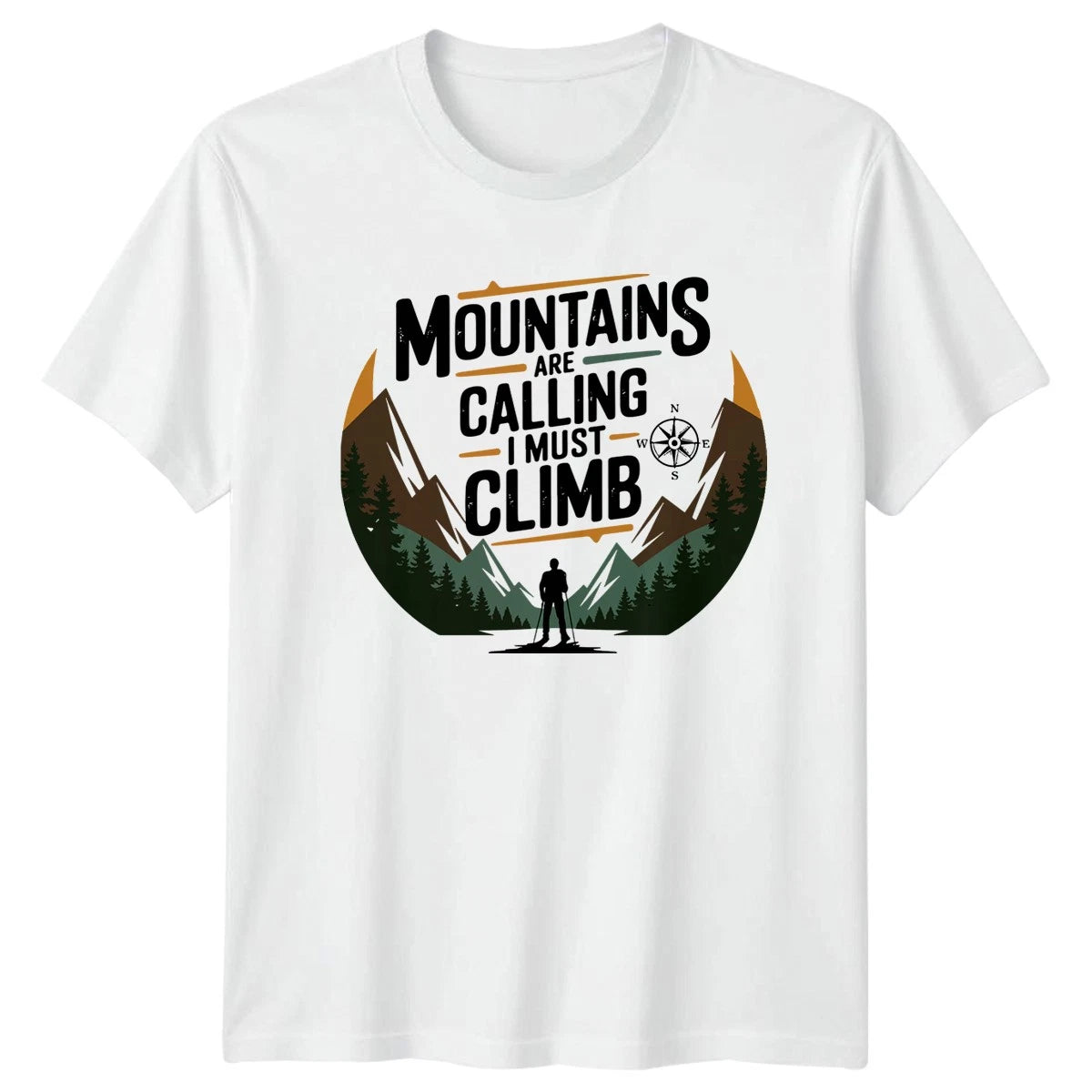 Mountains Are Calling I Must Unisex T-Shirt Hiking Climber Birthday Gift
