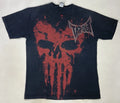 VINTAGE Tapout Skull Graphic T-shirt Men Large Black Logo Red Short Sleeve Y2K