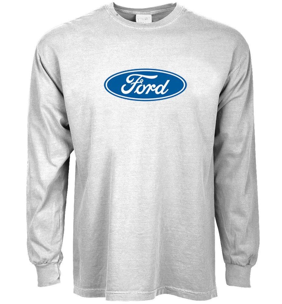 Long sleeve t-shirt Ford logo decal tee mustang trucks gear men's clothing