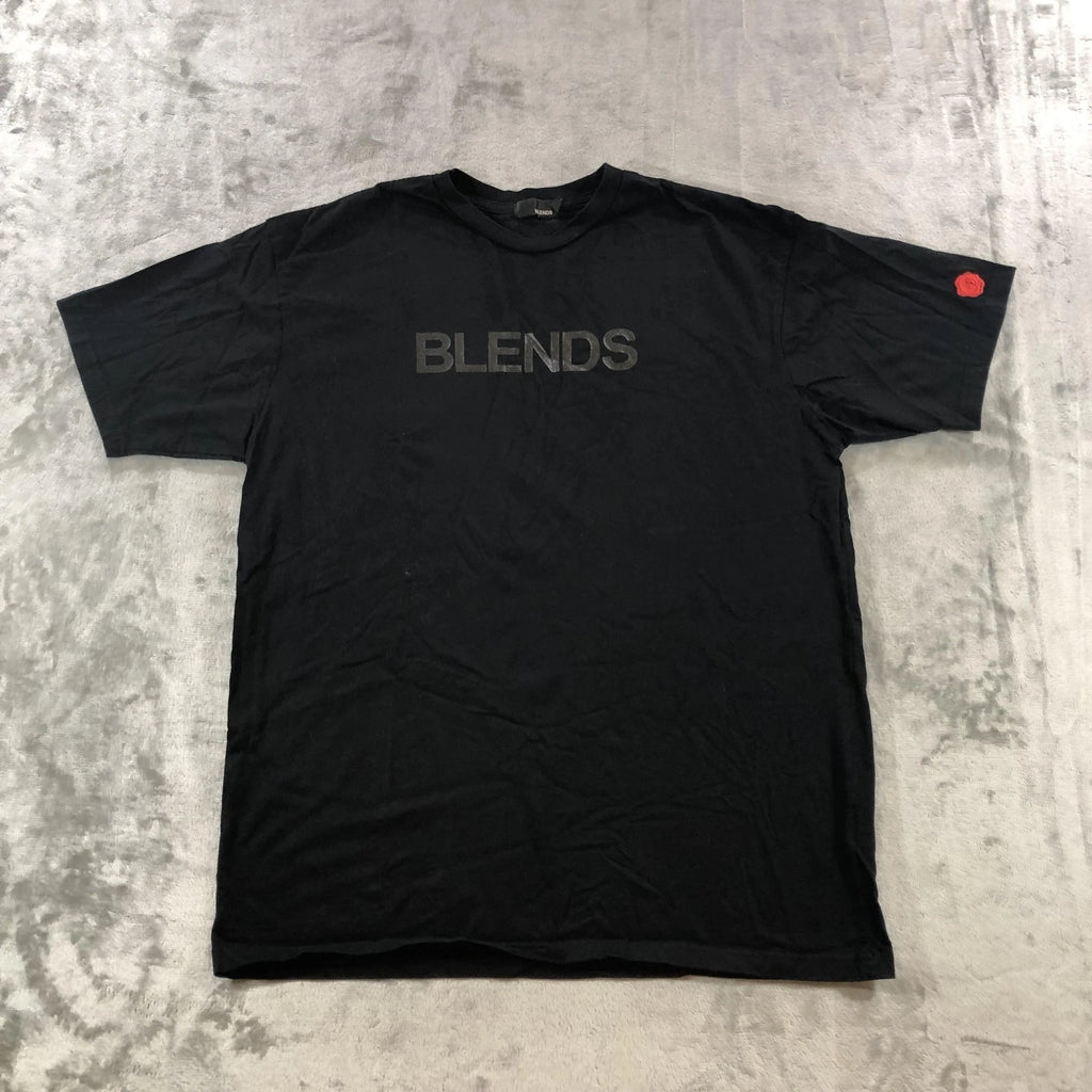 Vintage Blends Shirt Mens Large Black Logo Graphic Tee Made USA Y2K Streetwear