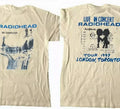 Radiohead Ok Computer Albums 90s graphic Sand T shirt HeavyweighT-shirT