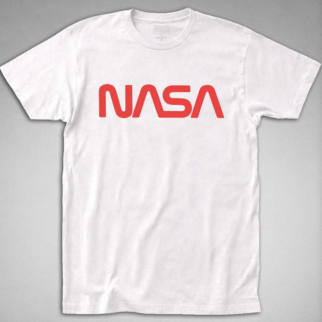 NASA LOGO T-Shirt retro worm 60s 70s 80s space camp rocket moon shuttle apollo