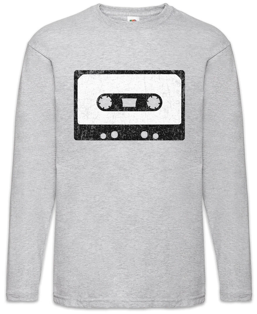 Cassette Tape I Long Sleeve T-Shirt Music Teacher Punk Drummer Singer DJ MC