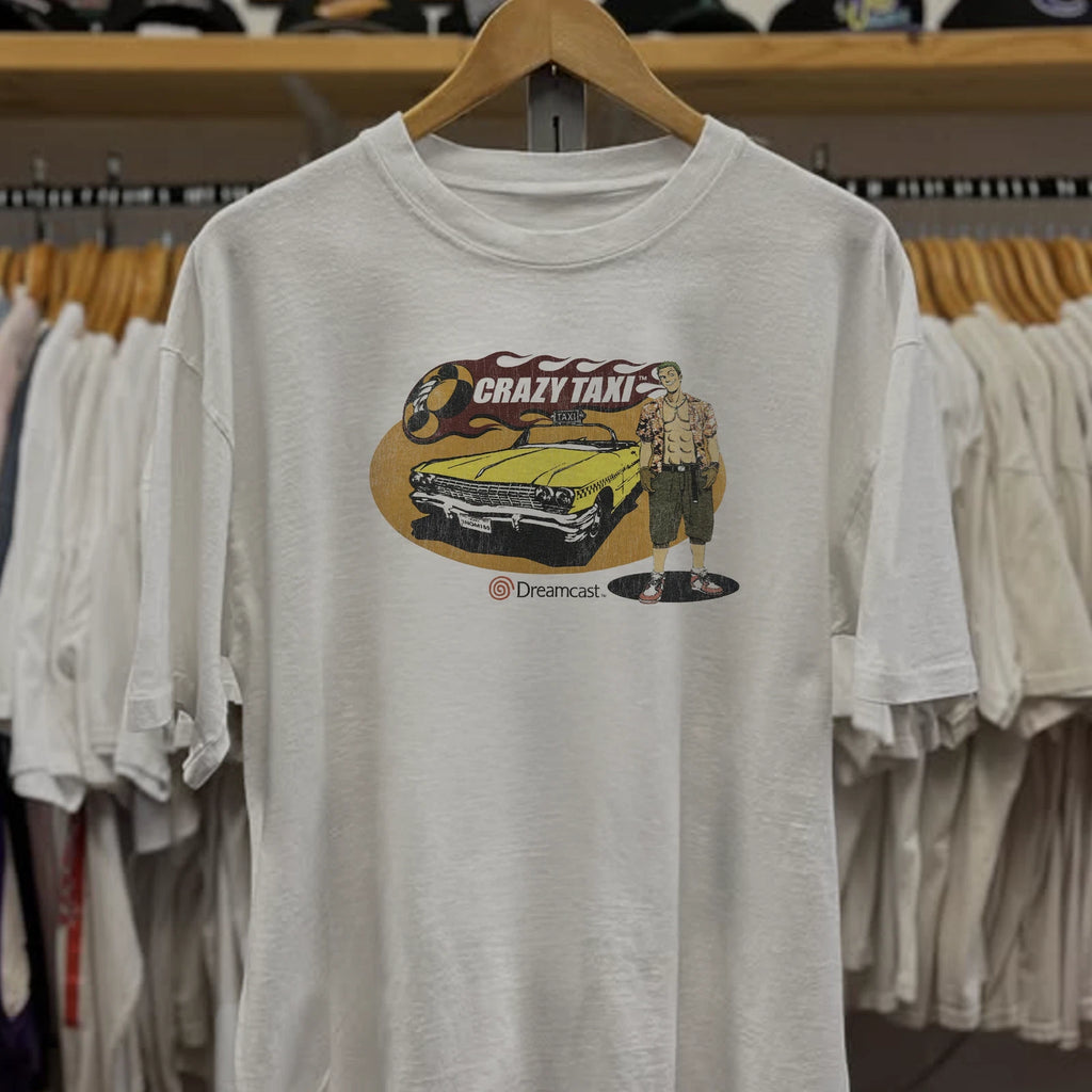 90s Crazy Taxi Dreamcast Classic T-Shirt White XXL