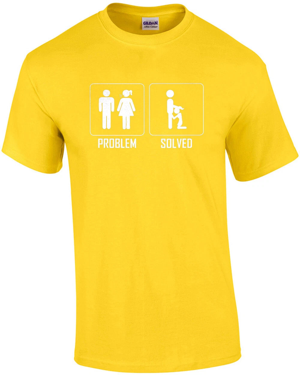 Problem Solved - Offensive Sexual T-Shirt