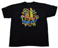 Scooby-Doo! Mens Big & Tall Scooby Shaggy Peace Mushrooms Flowers Shirt New 3XLT