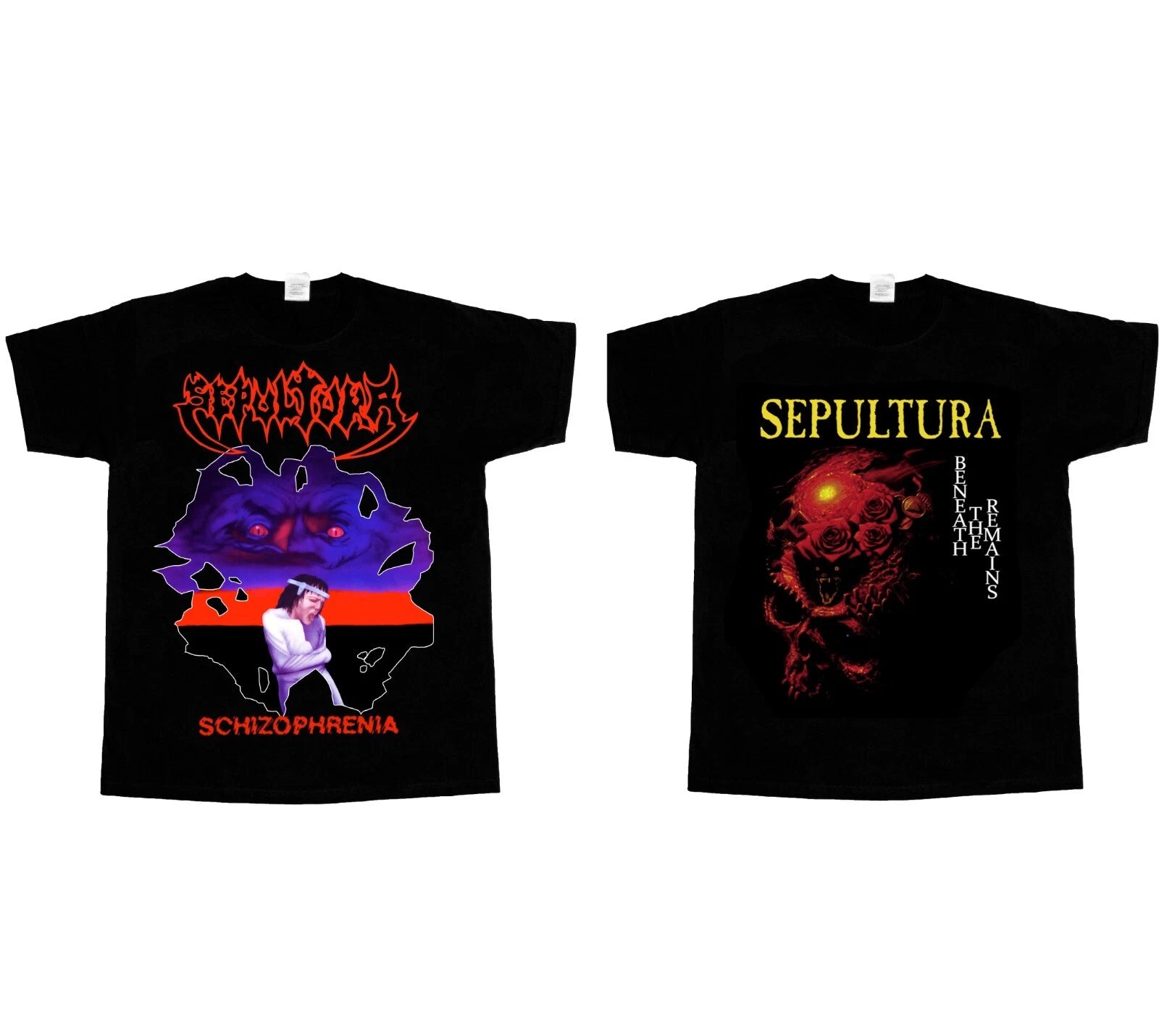 S - 5XL SEPULTURA BENEATH THE REMAINS SCHIZOPHRENIA NEW T-SHIRT