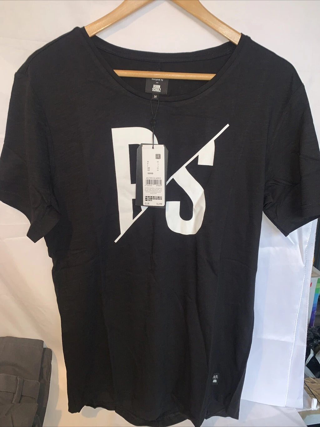 Q S designed by S Oliver Men's Long sleeve T-shirt Black Size M Robin Schulz