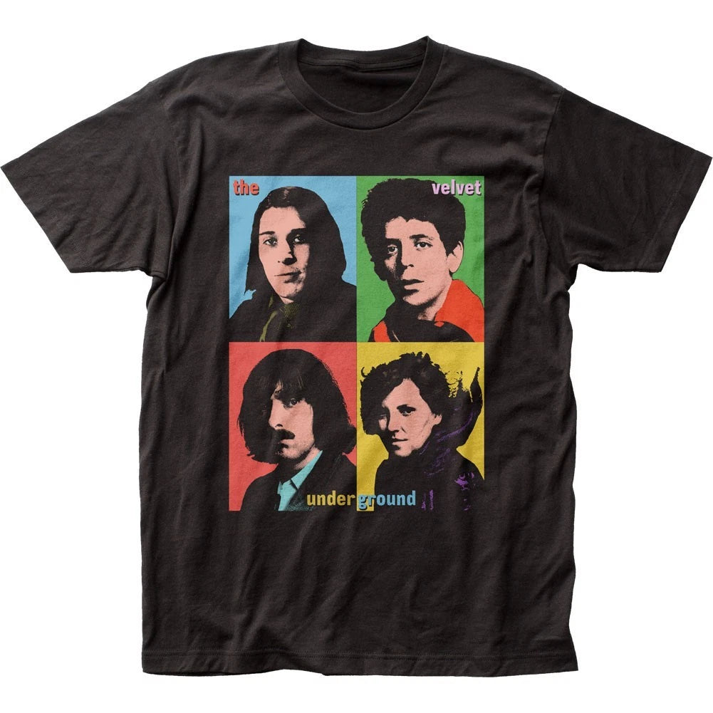 Velvet Underground Pop Art 1 Mens T Shirt Music Classic Concert Band Tee Black