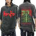 Unisex Dorohedoro Kaiman Shirt S-XXL Washed Black Y2K Anime Manga Graphic Tee