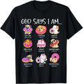 God Say I Am Lover Cute Kawaii Pets and Donuts Cute Easter  Gift Unisex T-Shirt