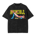 Invincible Cotton T-Shirts Graphic Print Cartoon Washed Cotton Tees