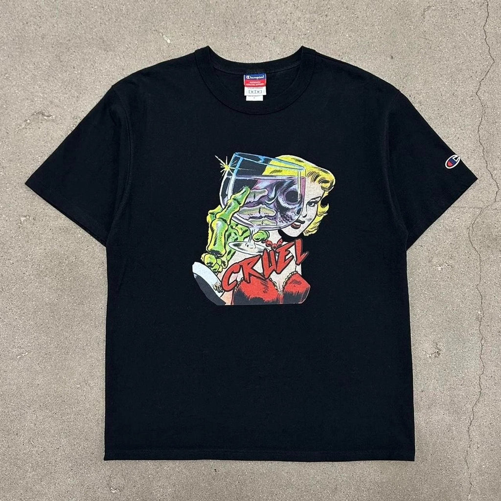 Y2K Grunge Skull Cruel T-Shirt