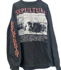 Vintage 90s Sepultura Band "Refuse/Resist 1994" Reprint Long Sleeve Tee
