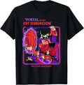 Cat Dimension Sci Fi Retro Vintage Funny Adult Humor T-Shirt