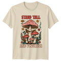 Stand Tall And Flourish Mushroom Retro Boho Vintage Style T-Shirt