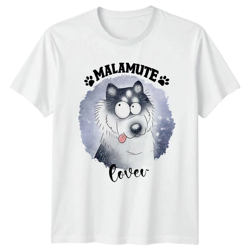 Malamute Lover T-Shirt Dog Breed Pet Birthday Gift For Him And Her