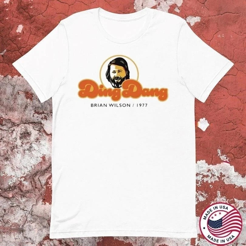 Ding Dang Brian Wilson 1977 Heavy Cotton White All Size Shirt Q93840