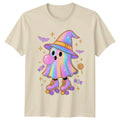 Kawaii Ghost Unisex T-Shirt Roller Skating Halloween Gift For Him And Her