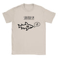 Sharkasm Mens T-Shirt Funny Joke Salad Food Meat Eater Gift For Dad