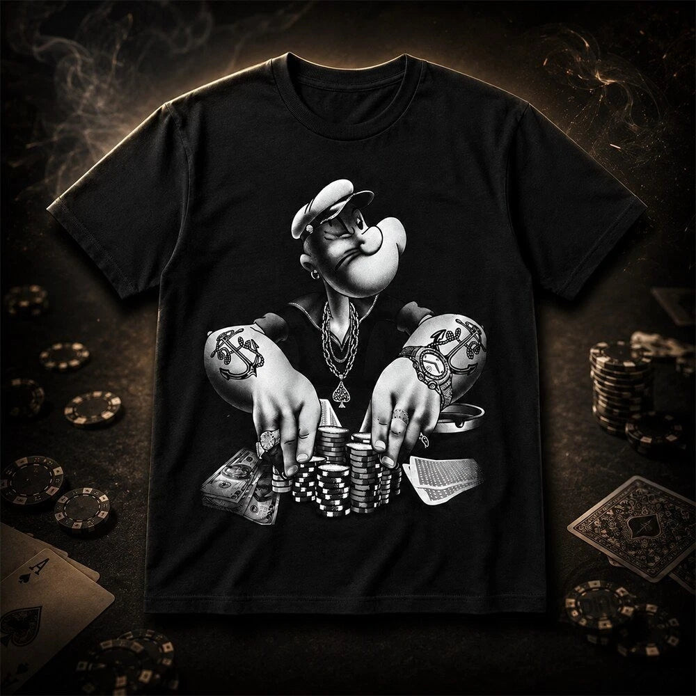 Michael Jackson Popeyes Poker Pimp Shirt S-5XL