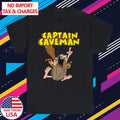 Captain Caveman Cartoon TV Show Men's Black Size S-5XL