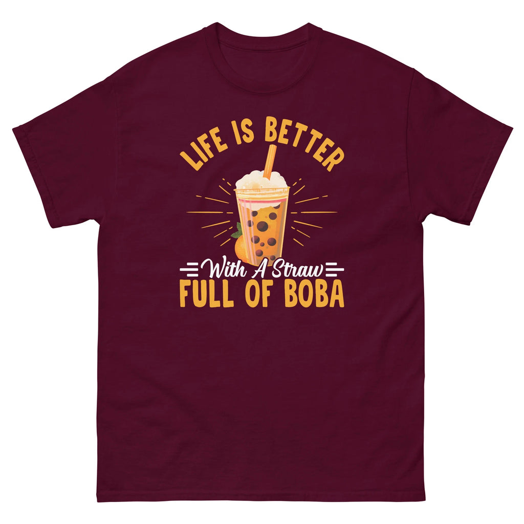 Life's Better With Boba Tea Kawaii Bubble Tea Lover Graphic
