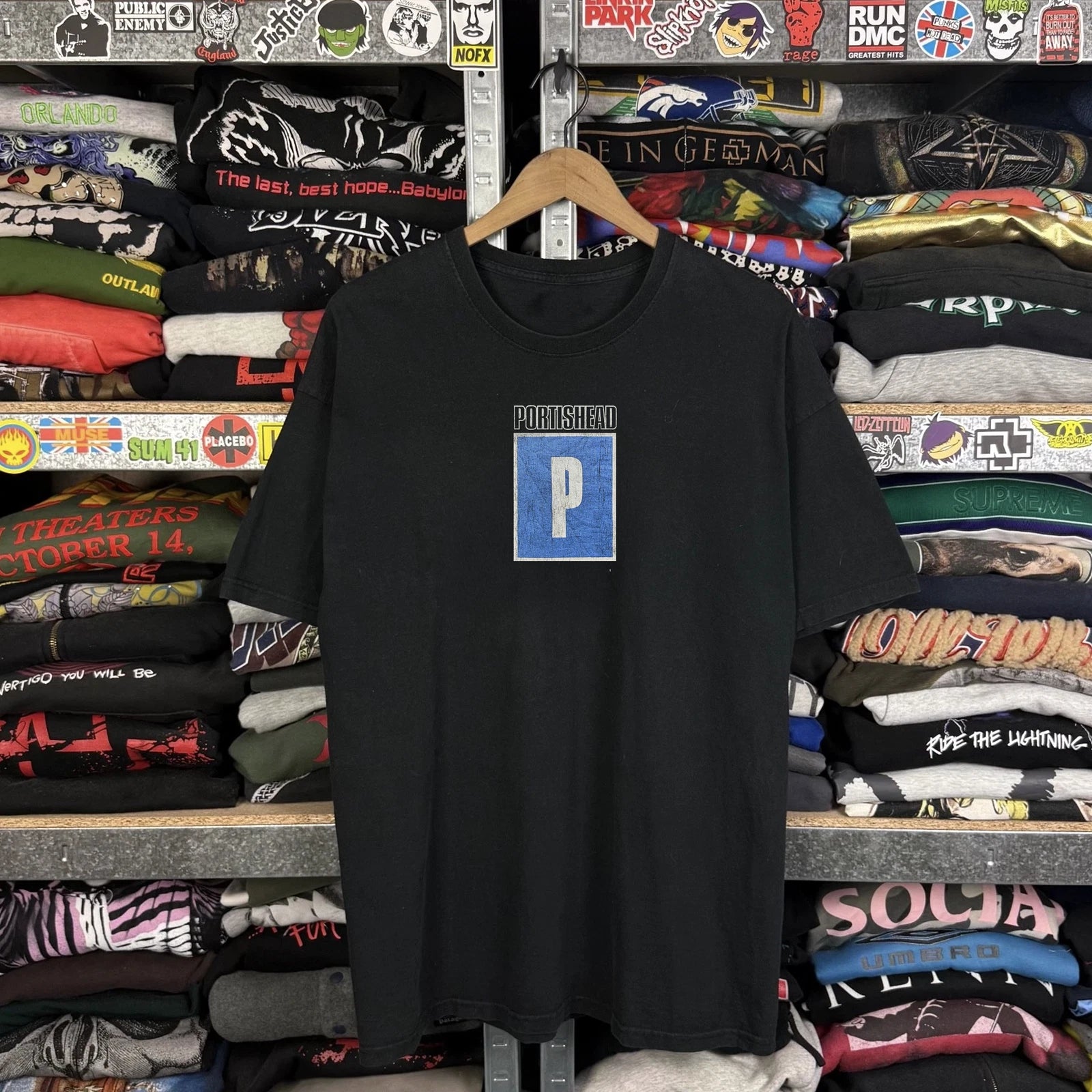 90s Portishead Rare T-Shirt Black M