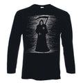 GRIM REAPER LONG SLEEVE T-SHIRT - Skeleton Skull Halloween Goth Gothic