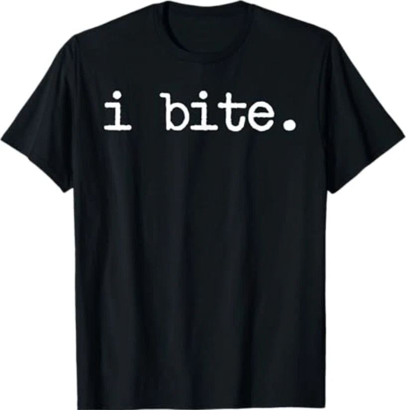 Inappropriate Funny I Bite Attitude Introvert Embarrassing T-Shirt