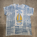 Polynesian Hawaiian Sailing T Shirt Sz L Boho Ethnic Nautical Streetwear