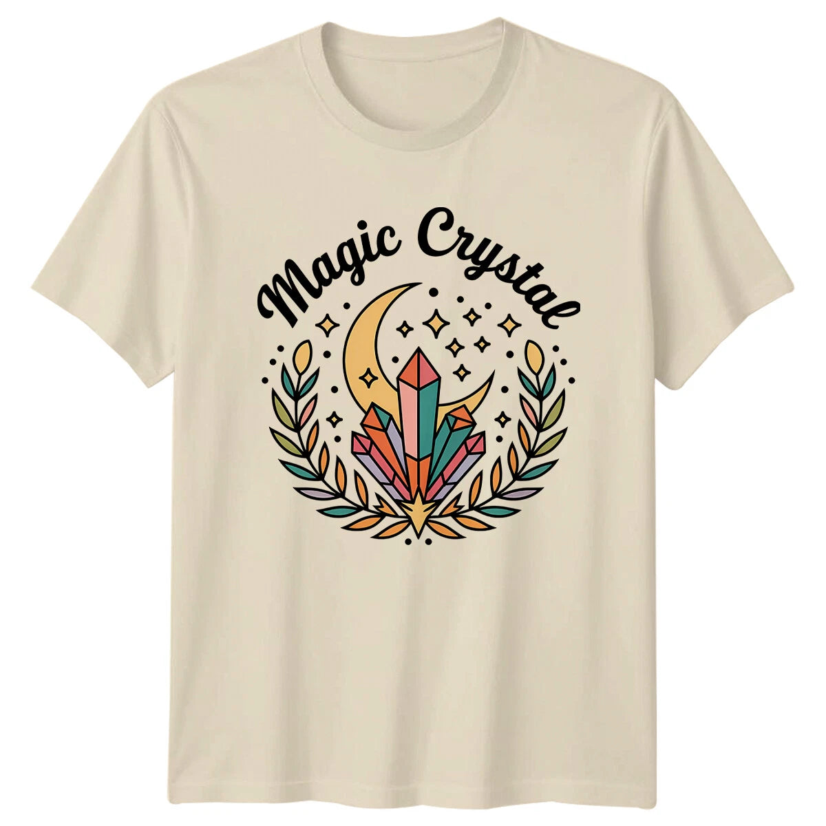 Magic Crystal Moon Boho Celestial T-Shirt