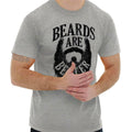 Funny Sarcastic Joke Beards Are Better Humor Mens Casual Crewneck T Shirts Tees