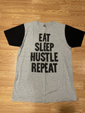 Mens Eat Sleep Hustle Repeat T shirt Funny Sarcastic Graphic Novelty Tee