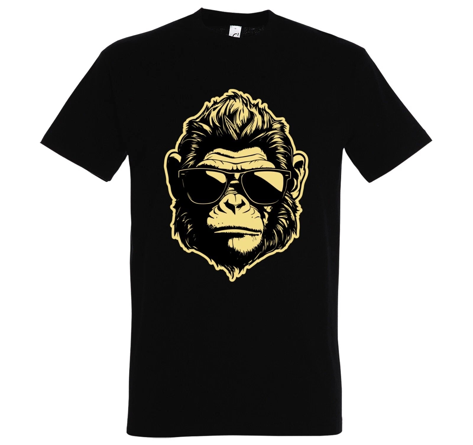 Youth Designz Monkey with Sunglasses Men's T-Shirt Logo Print Funny Animals