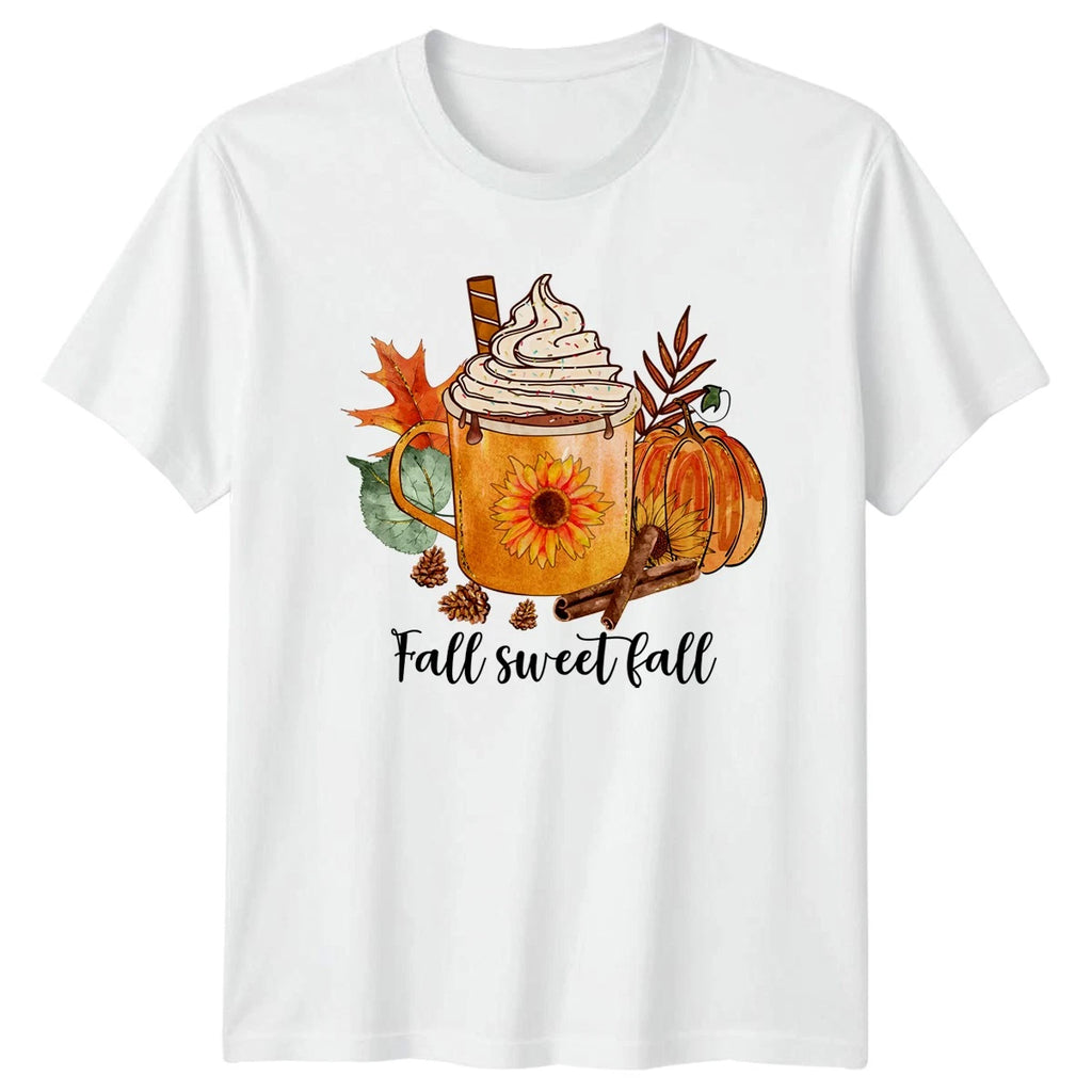 Fall Sweet Fall T-Shirt Autumn Season Coffee Lover Fall Season Gift