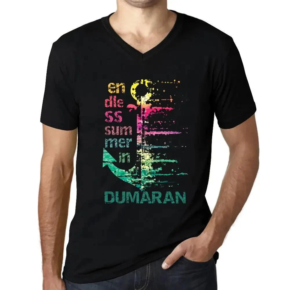 Men's Graphic T-Shirt V Neck Endless Summer In Dumaran Eco-Friendly Limited
