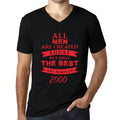 Men's Graphic T-Shirt V Neck All Men Are Created Equal but Only the Best Are