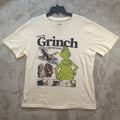The Grinch Shirt Mens Medium Beige How The Grinch Stole Christmas Graphic Tee