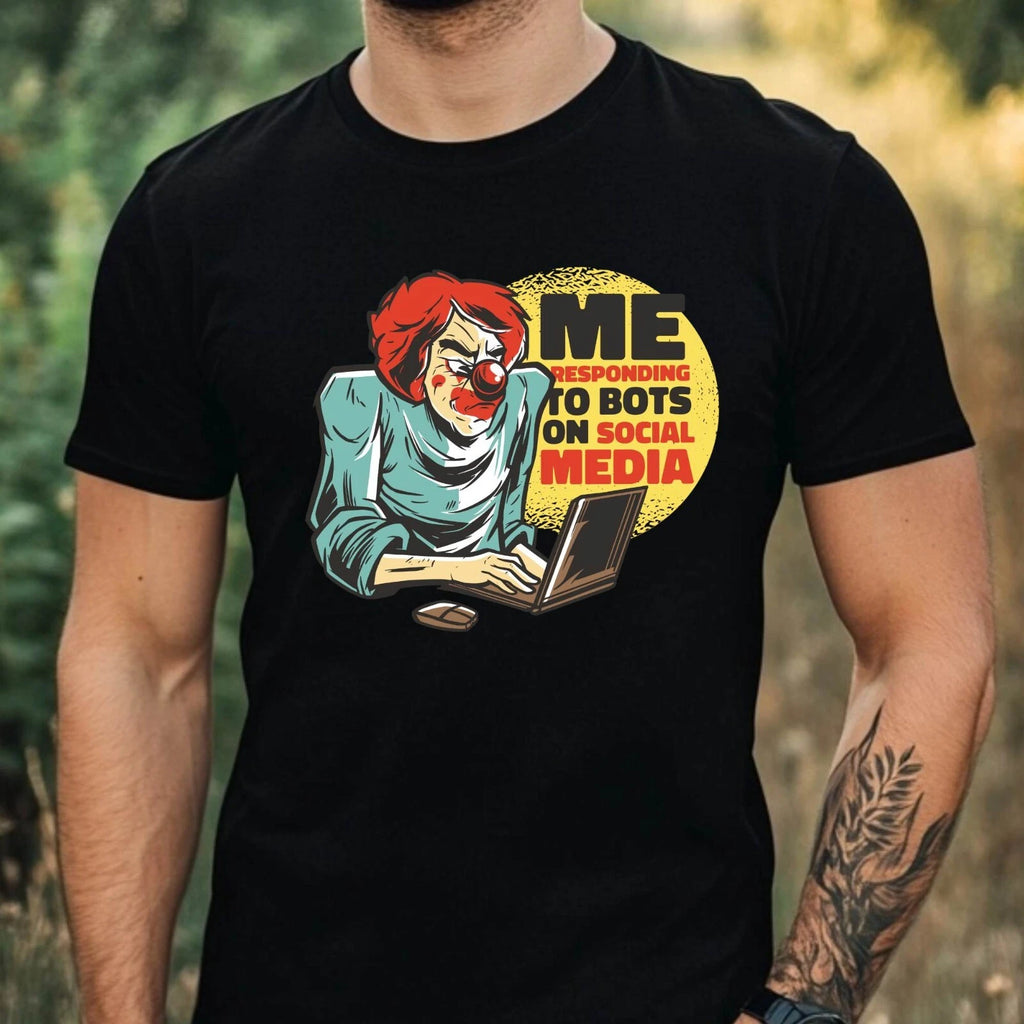 Mens Cute Funny Meme Motif Cotton T-Shirt Size XS to 5XL