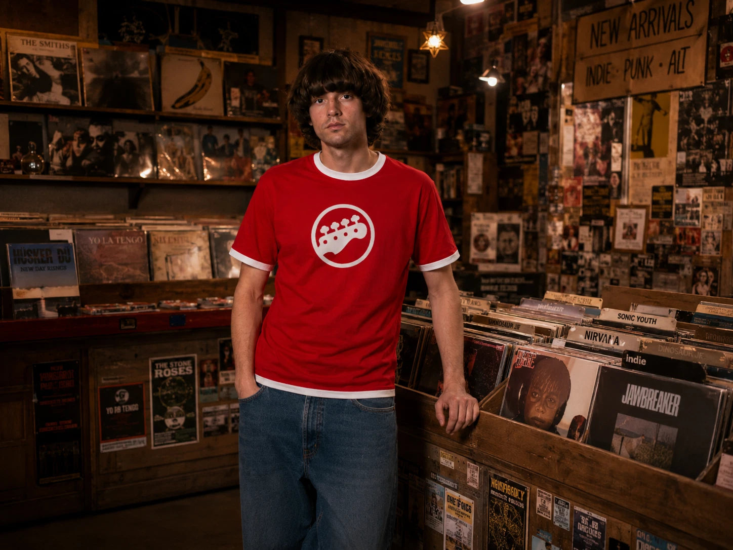 Ringer T-Shirt Costumes Heart Skull SARS Guitar 4.5 Scott Pilgrim Shirts 4 1/2