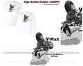 Yamaha V Max V-Max VMax Motorcycle On Steroids Biker DigiRods Cartoon T Shirt