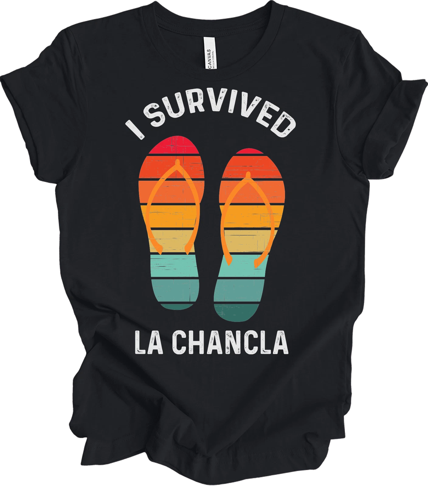 I Survived La Chancla Funny T-Shirt, Mexican Humor Tee